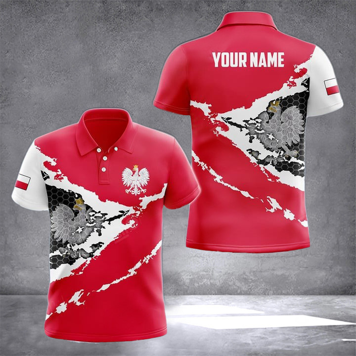 Custom Poland Flag Proud Country Polo Shirt Polish Men's Outfit Gifts For Polish People