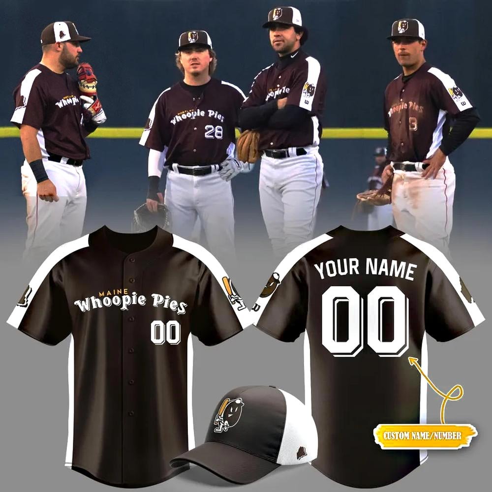 Custom Portland Sea Dogs Whoopie Pie Limited Edition Baseball Jersey Baseball Player Gift Ideas