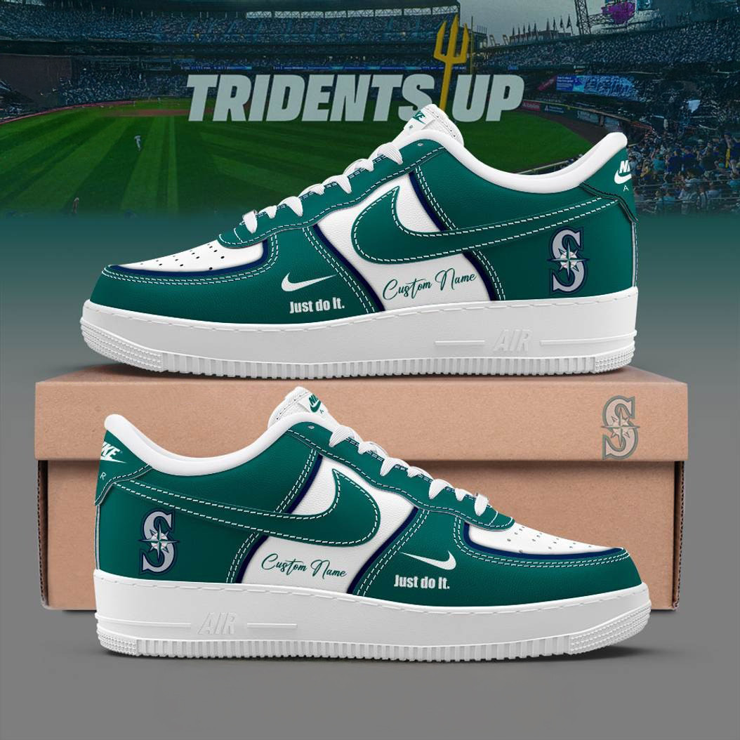Custom Seattle Mariners Tridents Up Special Air Force 1 Sneaker Gifts For Men