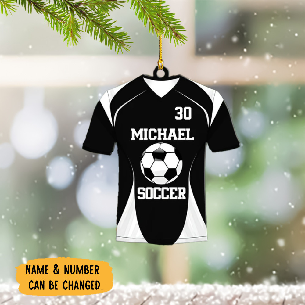 Custom Soccer Christmas Ornament Personalized Soccer Ornaments 2024