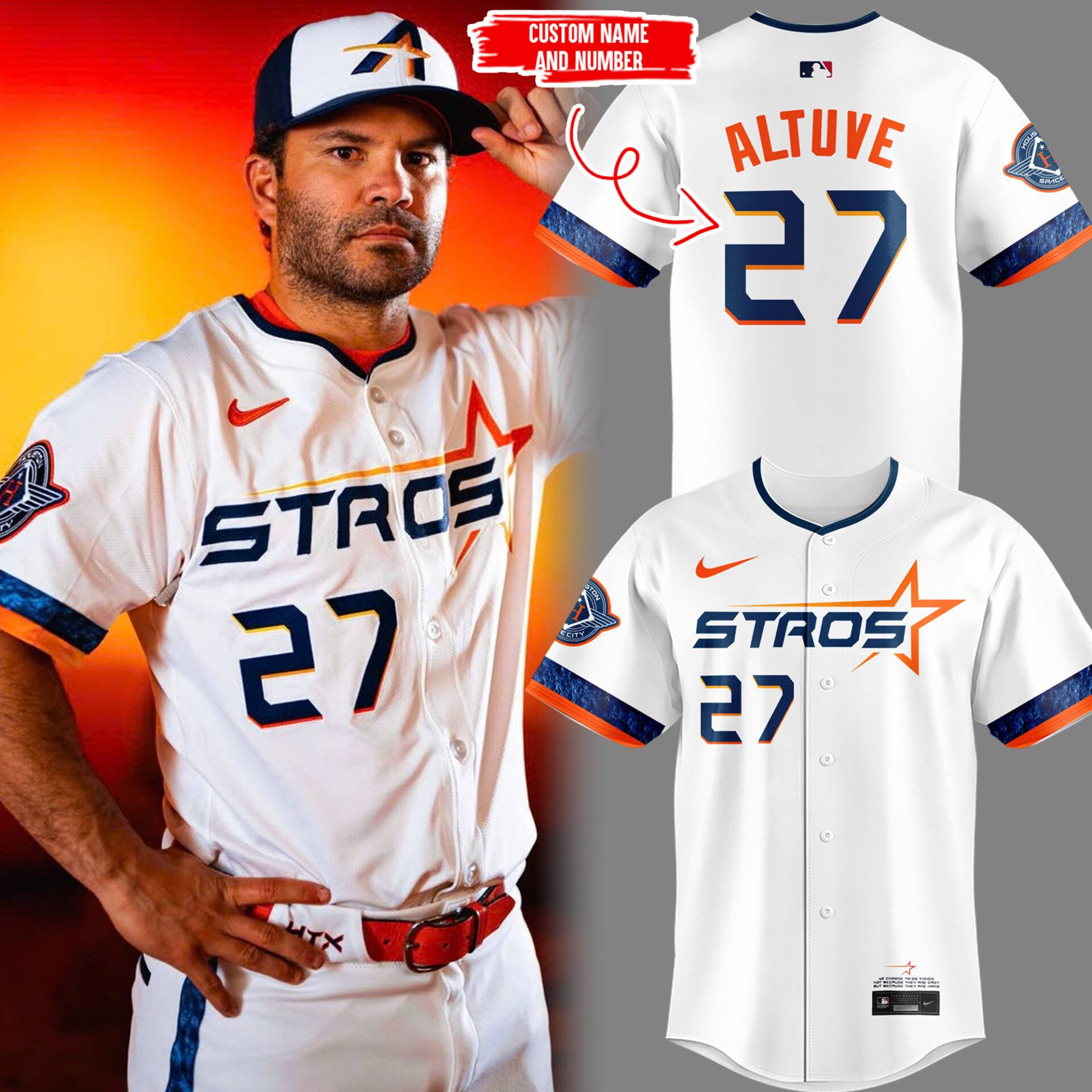 Custom The Astros New City Connect 2025 Jersey Gift For Baseball Lover