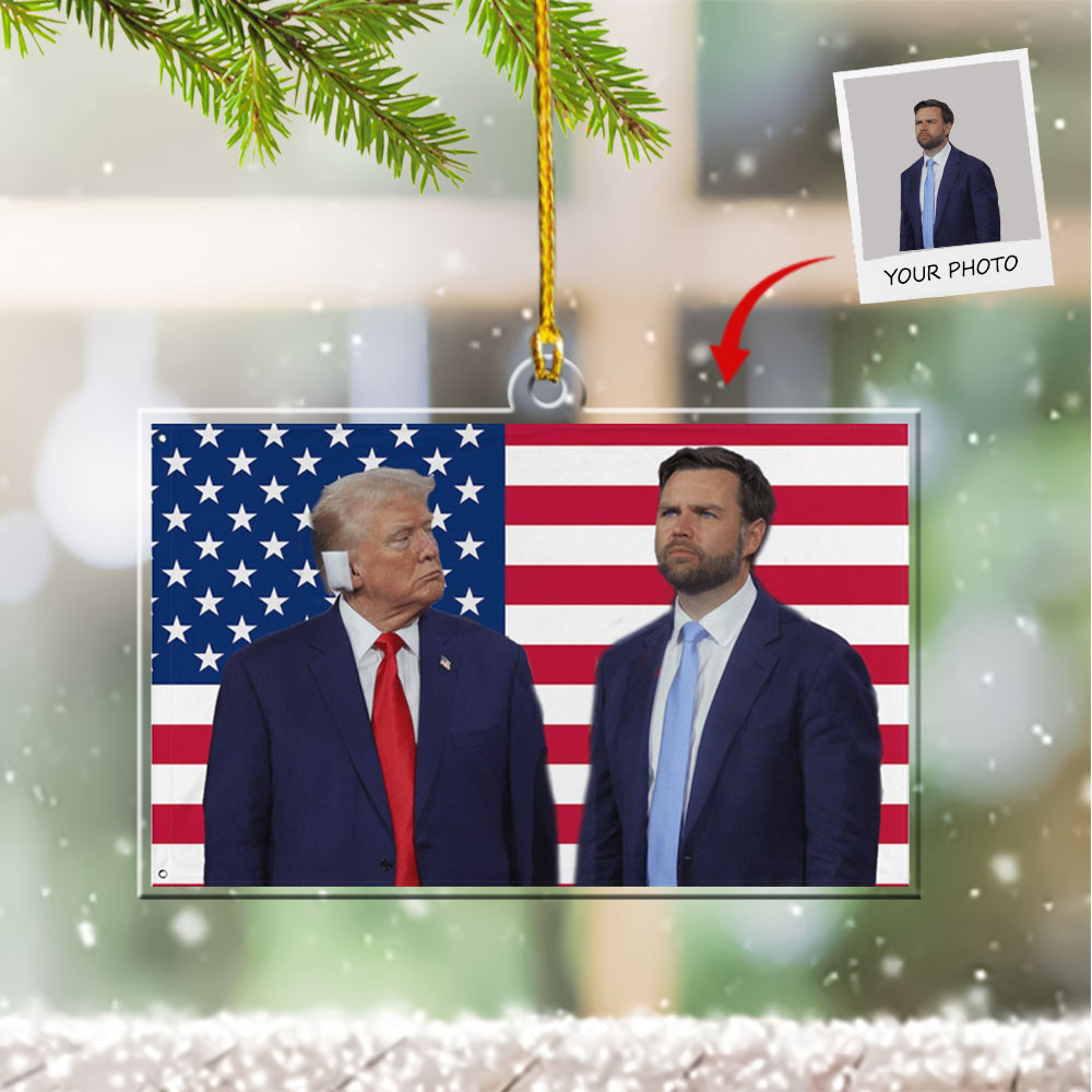Custom Trump Vance Ornament President Trump 47 Patriotic Ornament Political Decor For Holiday