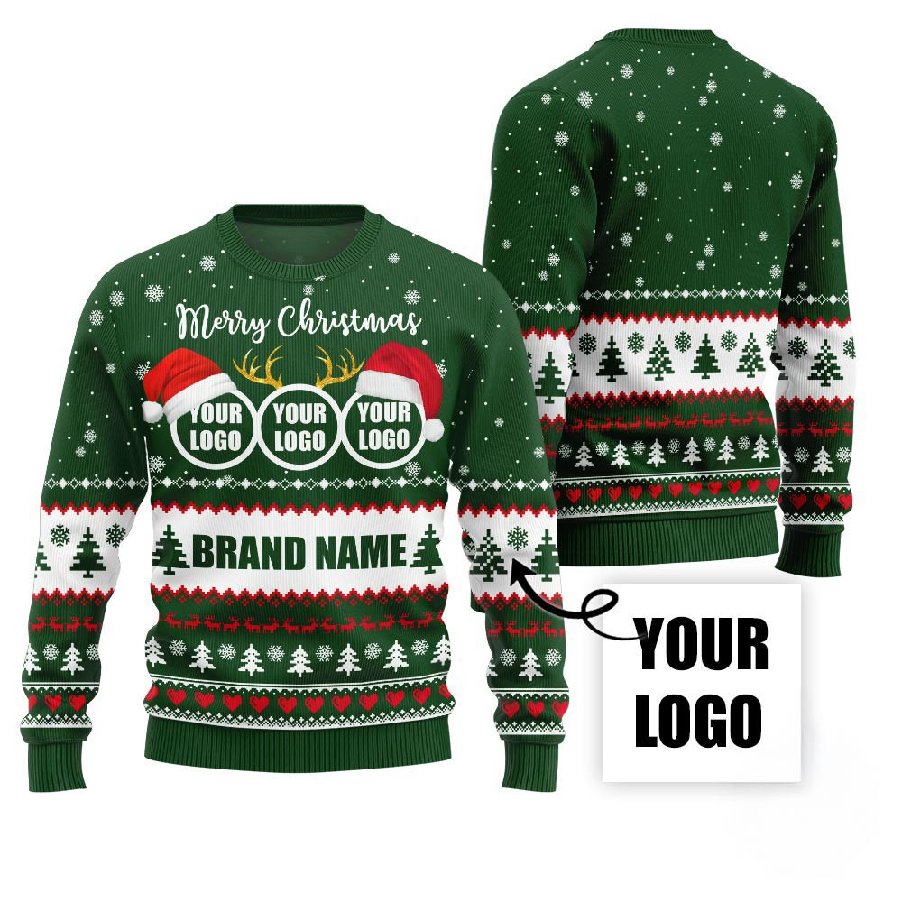 Custom Ugly Xmas Sweater For Brand With Festive Patterns Ugly Sweaters For Christmas