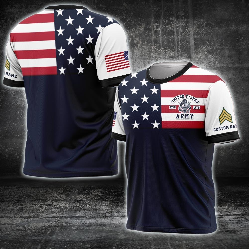 Custom United States Army Shirt Patriotic Gifts For Army Man Veterans Day Ideas