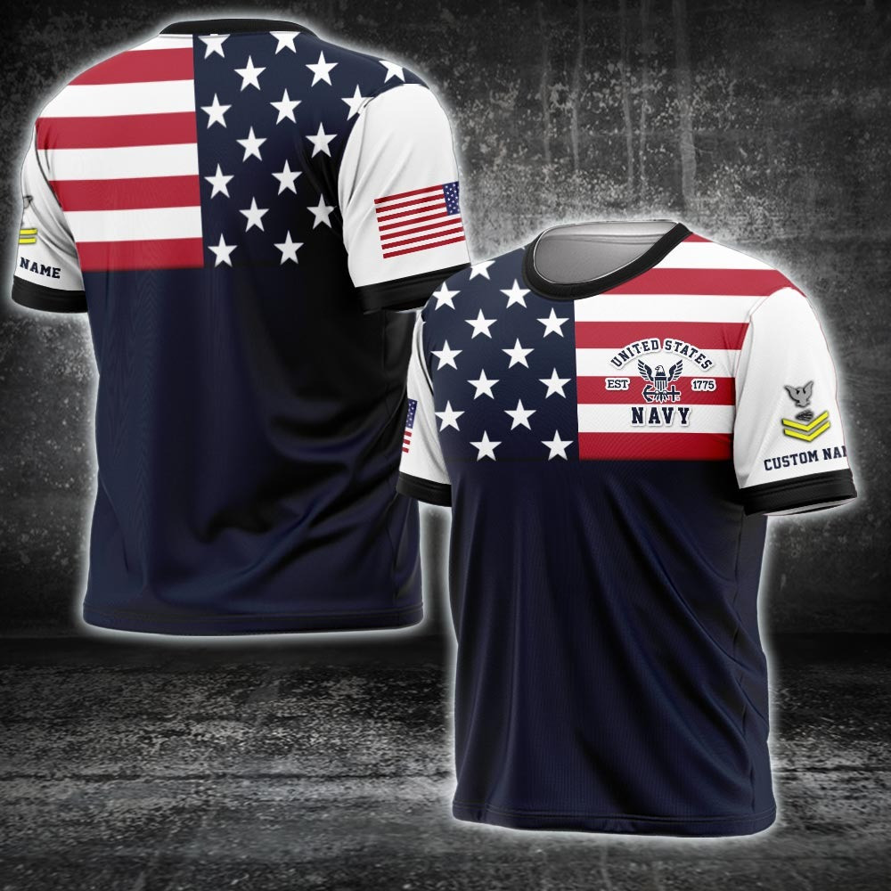 Custom United States Navy Shirt Clothing Best Gifts For Veterans Day Navy Vets