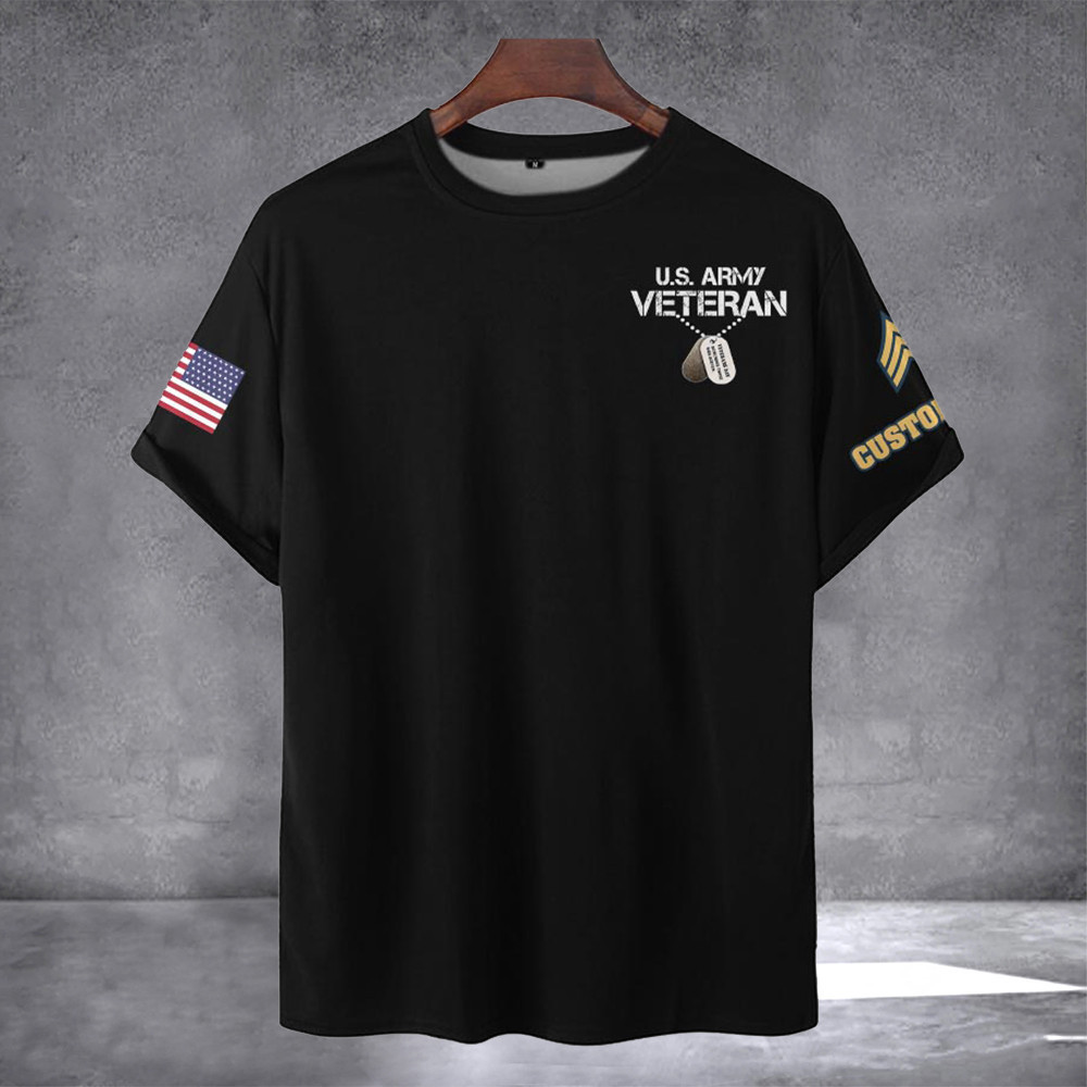 Custom US Army Veteran Shirt Thank You Combat Engineer Army T-Shirt Gifts For Veterans
