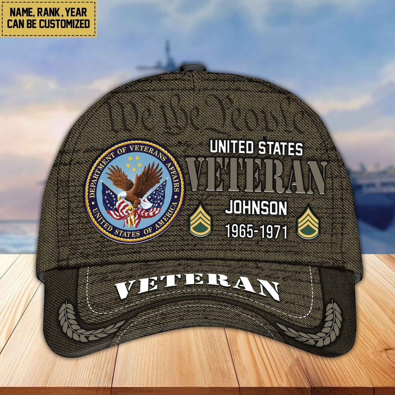 Custom US Veteran We All People Baseball Cap Gift For Veterans Day