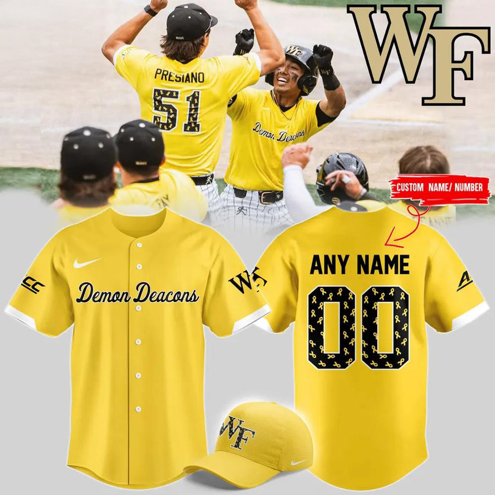 Custom Wake Forest x Brenner Baseball Jersey 2025 Gift For Baseball Fans