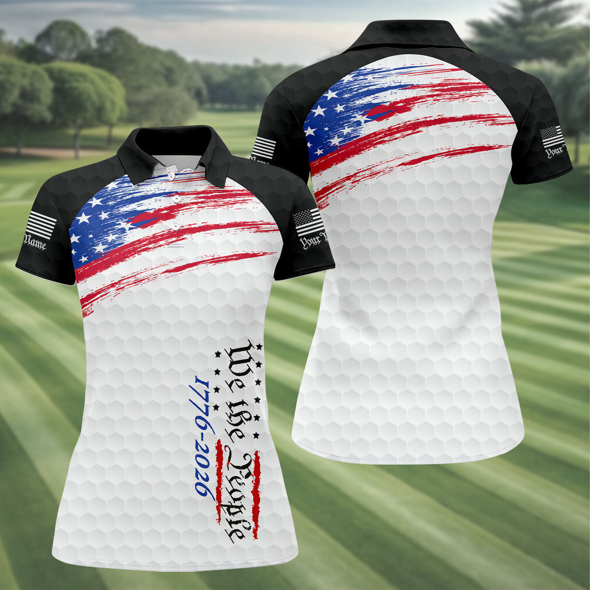 Custom We The People 1776 2026 Polo Shirt American Flag Clothing For Independence Day