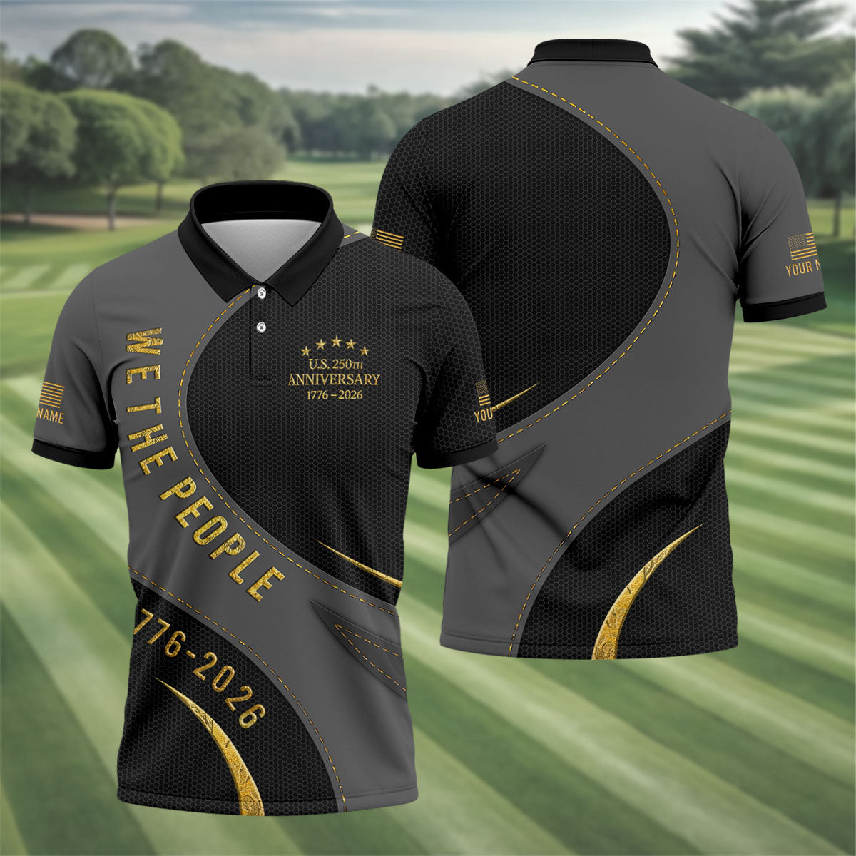 Custom We The People Polo Shirt US 250th Anniversary Clothing Gift For Brother