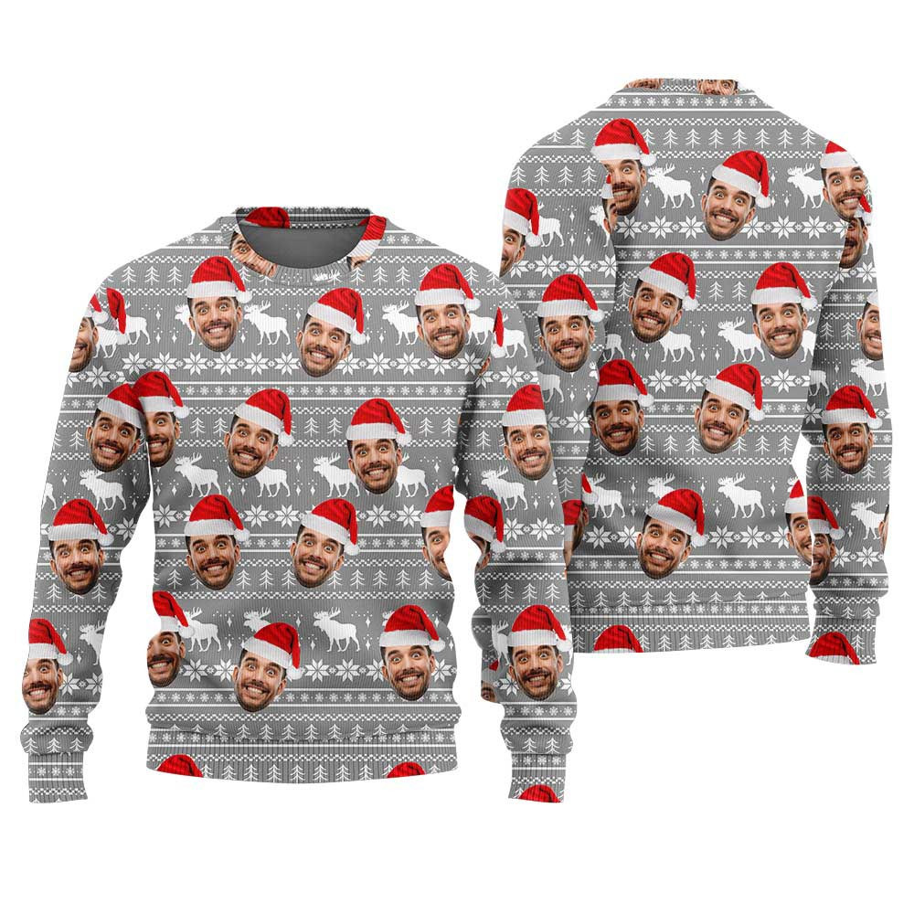 Custom Your Face Holiday Sweater Best Christmas Sweaters