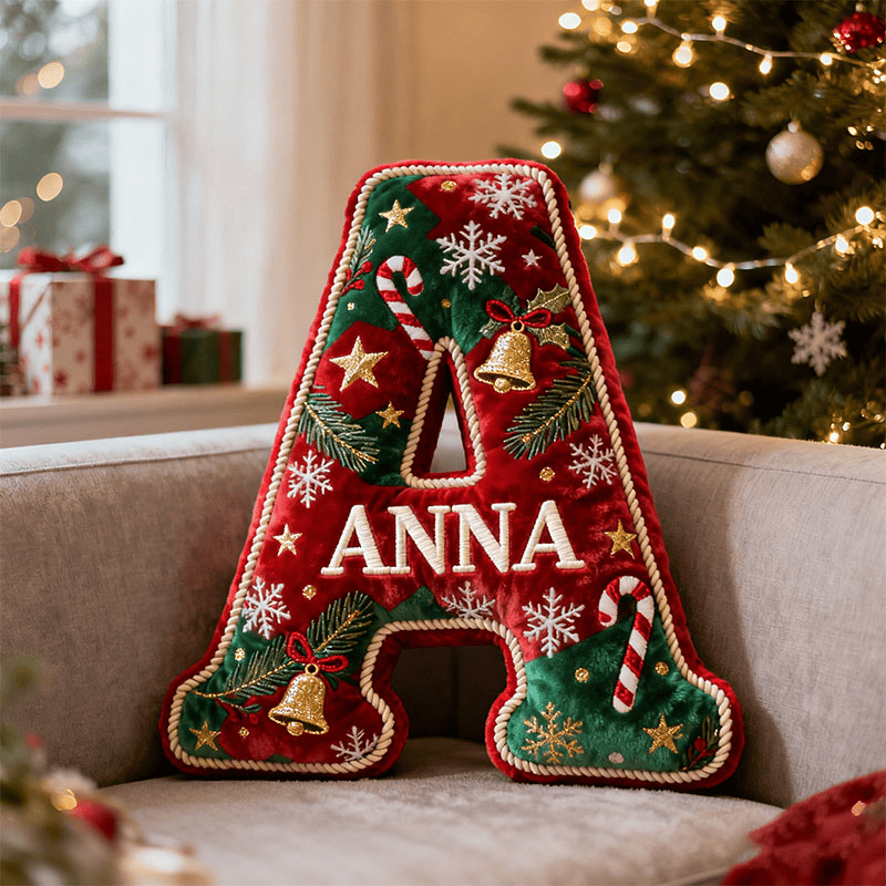 Customized Christmas Letter Pillow Christmas Living Room Decor Gifts For Family