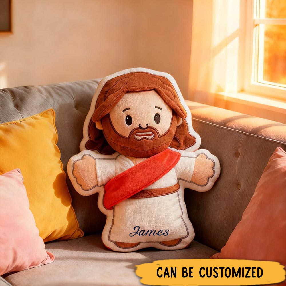 Customized Cute Pink and Purple Castle with Name Graphic 3D Print Pillow Christmas Gift for Kids