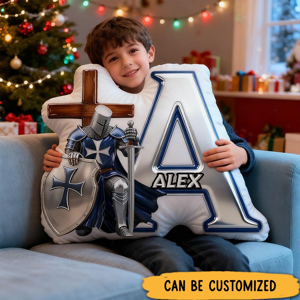 Customized Cute Pink Lollipop with Name Graphic 3D Print Pillow Christmas Gift for Kids