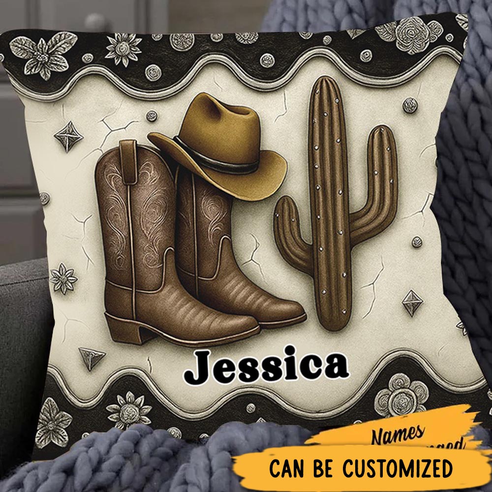 Customized Cute Reindeer Face with Red Bow Custom Name and Year Soft Holiday Decoration Cozy Christmas Gift Plush Graphic 3D Print Pillow