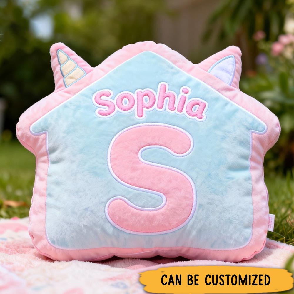 Customized Daisy Flower Pattern Custom Name Soft Travel Gift Spring Style Cozy Airplane Comfort Bright Yellow Fresh Nature U-Shaped Pillow