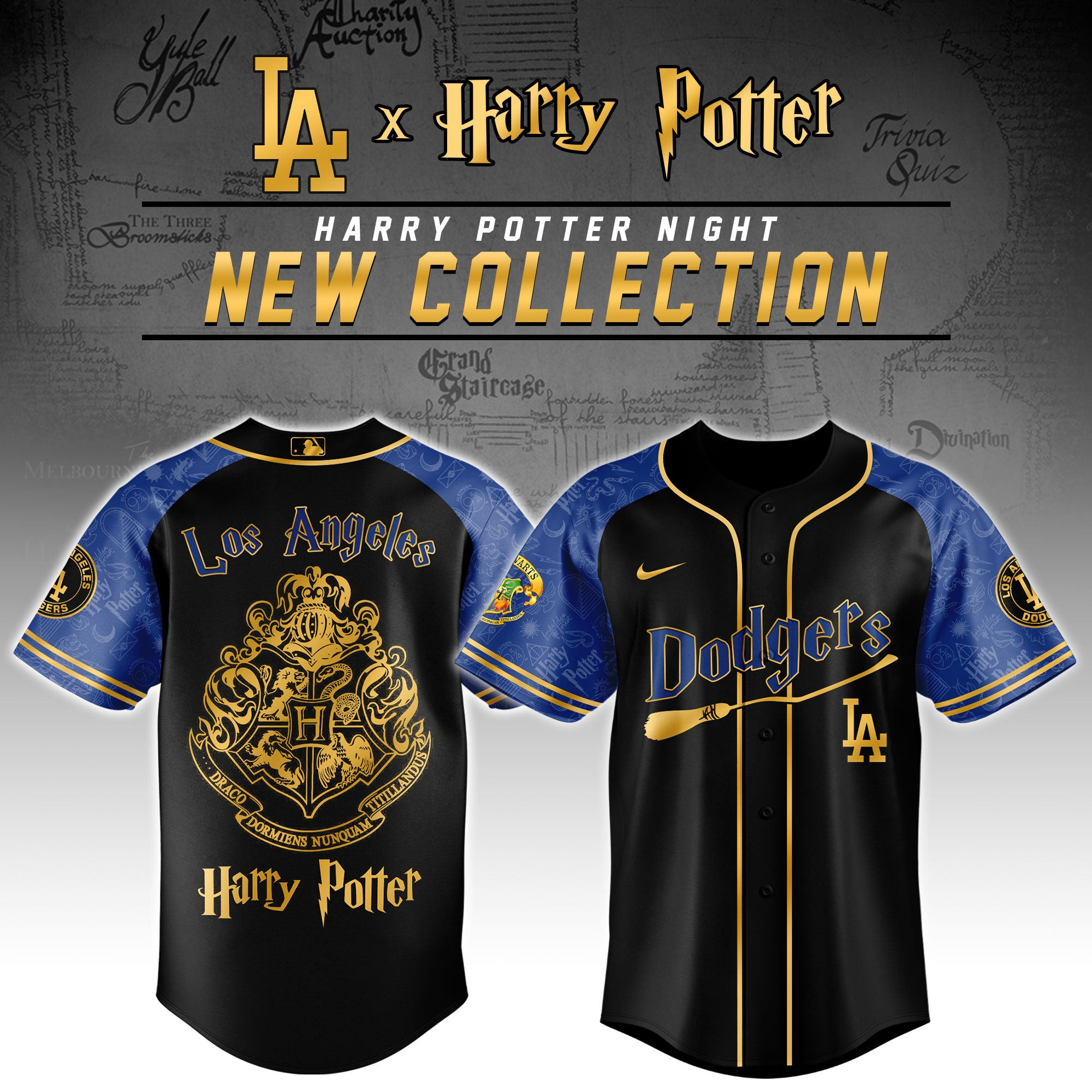 Customized Los Angeles Dodgers Harry Potter Baseball Jersey Cool Baseball Gifts