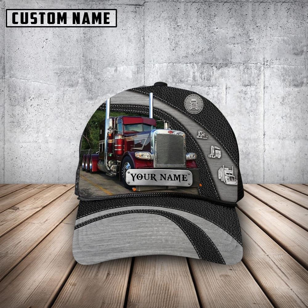 Customized Name Black And Dark Red Trucker Mesh Cap 2024 Farm Cap Farmer Baseball Cap Gift For Farmer
