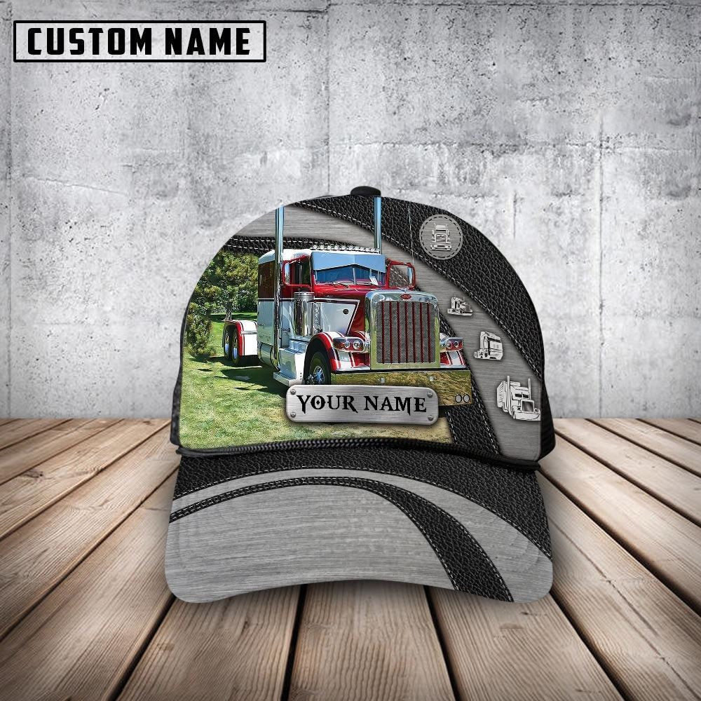Customized Name Red And White Trucker Mesh Cap 2024 Farm Cap Farmer Baseball Cap Gift For Farmer