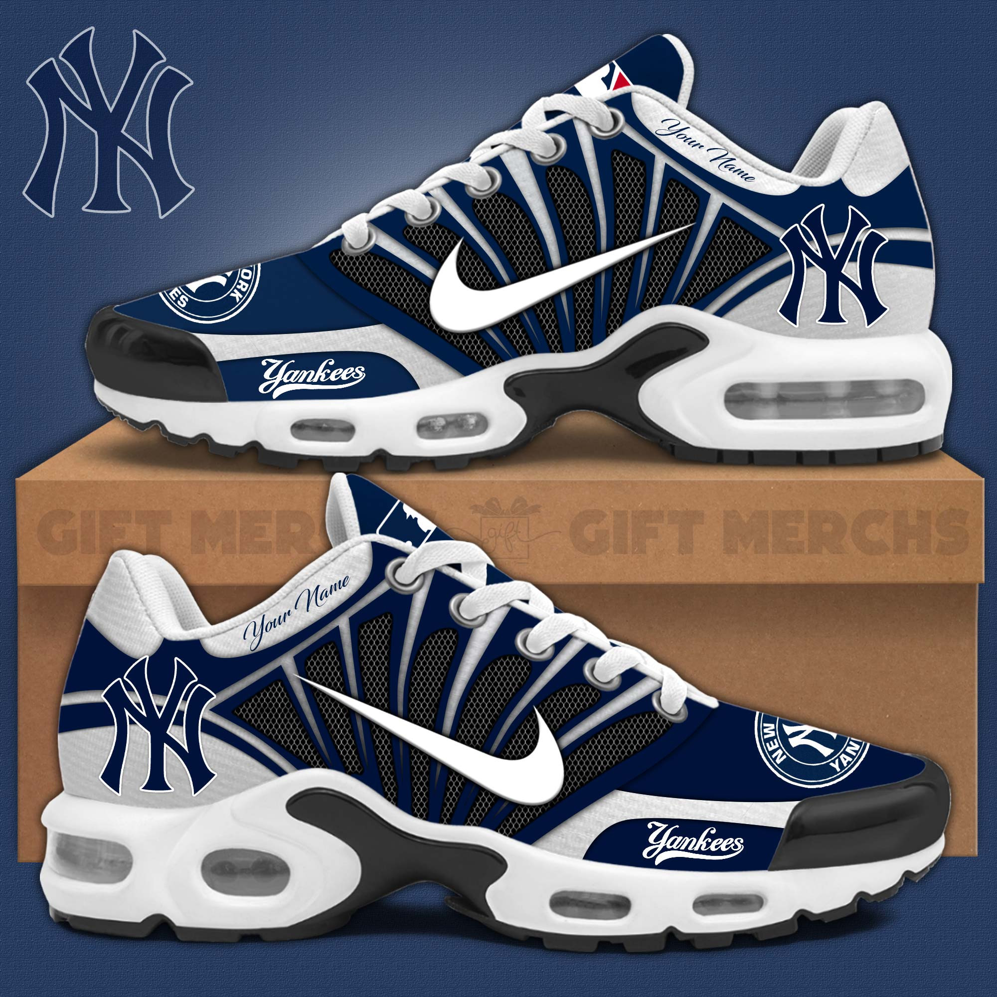 Customized New York Yankees Sneakers Presents For Baseball Lovers