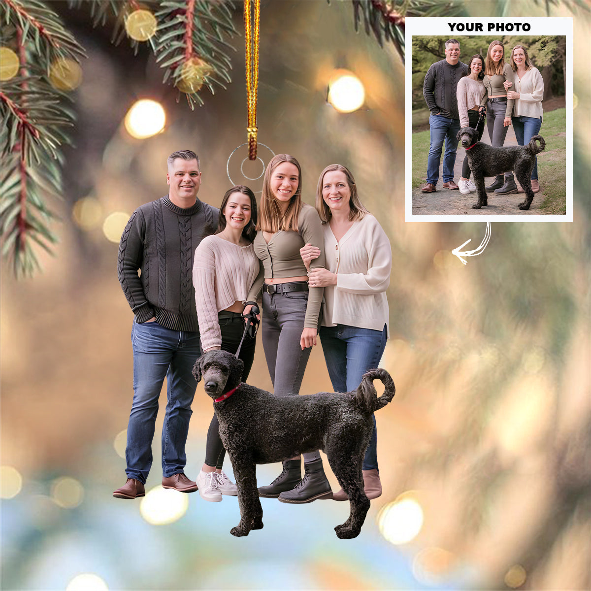 Customized Photo Ornament Love This Family Personalized Photo Mica Ornament Christmas