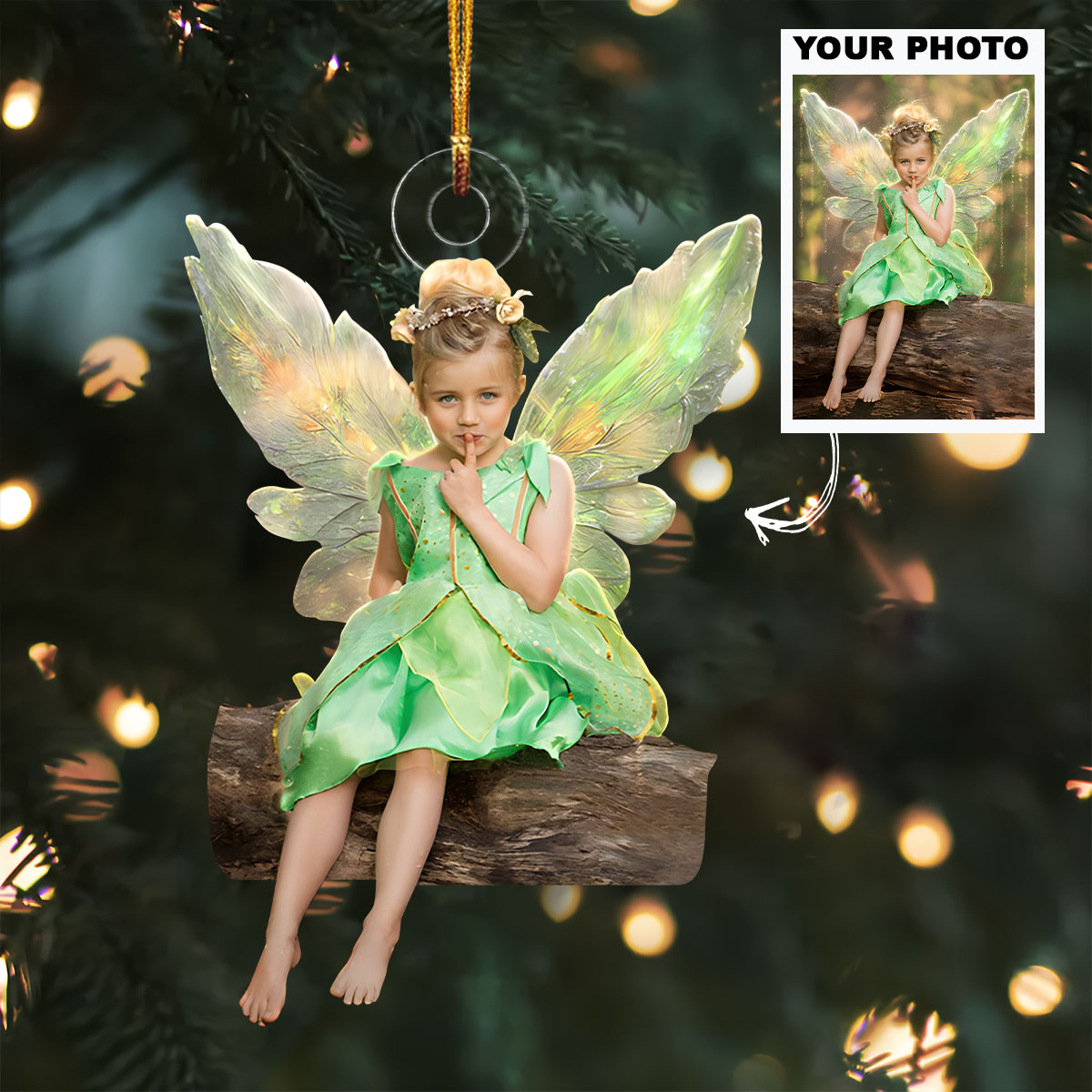 Customized Photo Ornament Special Moment Personalized Photo Mica Ornament Christmas Gift