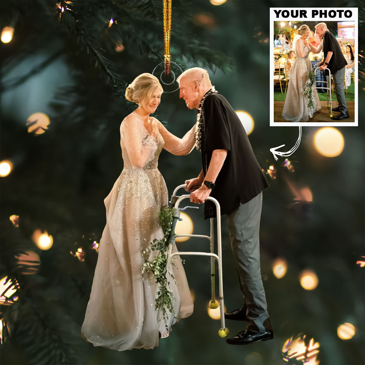 Customized Photo Ornament Special Moment With The Family V2 Personalized Photo Mica Orna