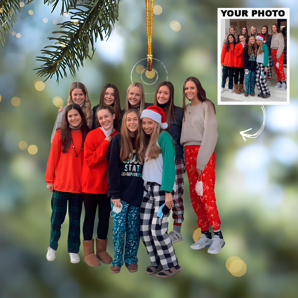 Customized Photo Ornament Special Moment With The Family V3 Personalized Photo Mica Orna