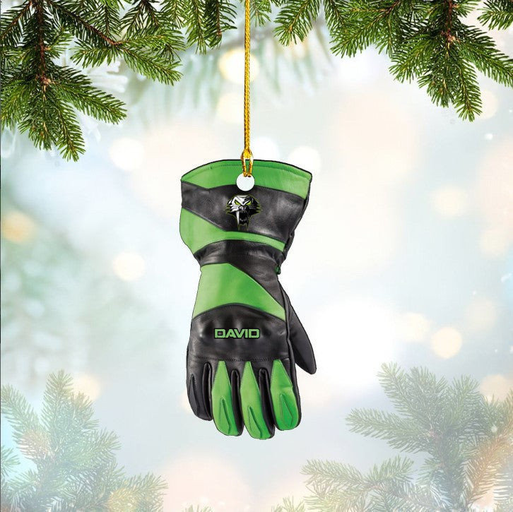 Customized Snowmobile Gloves Ornament Acrylic for Snowmobile Lovers