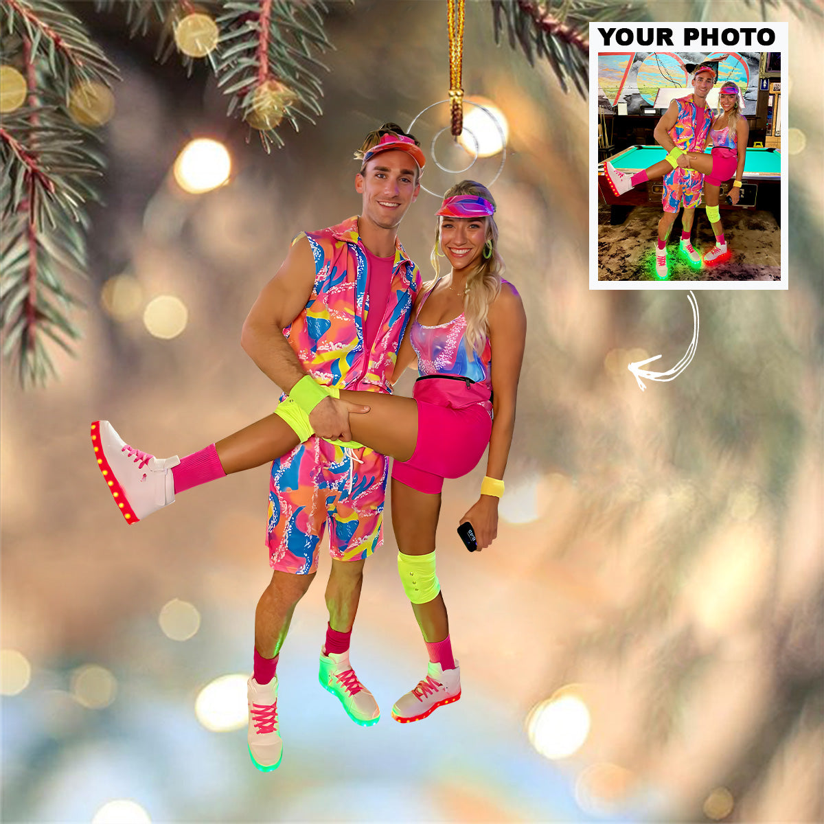 Customized Your Photo Ornament Personalized Custom Photo Mica Ornament Christmas Gift 3