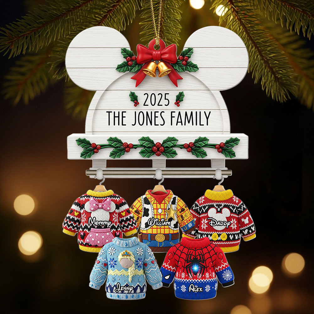 Cute & Cozy Family Sweater Hanging Ornament, Personalized Christmas Gifts For Family - Funny Christmas Ornament Gift Cute & Cozy Family Sweater Hanging Ornament, Personalized Christmas Gifts For Family - Funny Christmas Ornament Gift