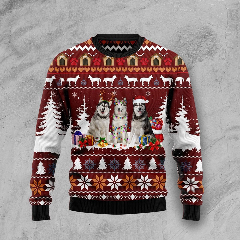 Cute Alaskan Ugly Christmas Sweater Gift For Christmas
