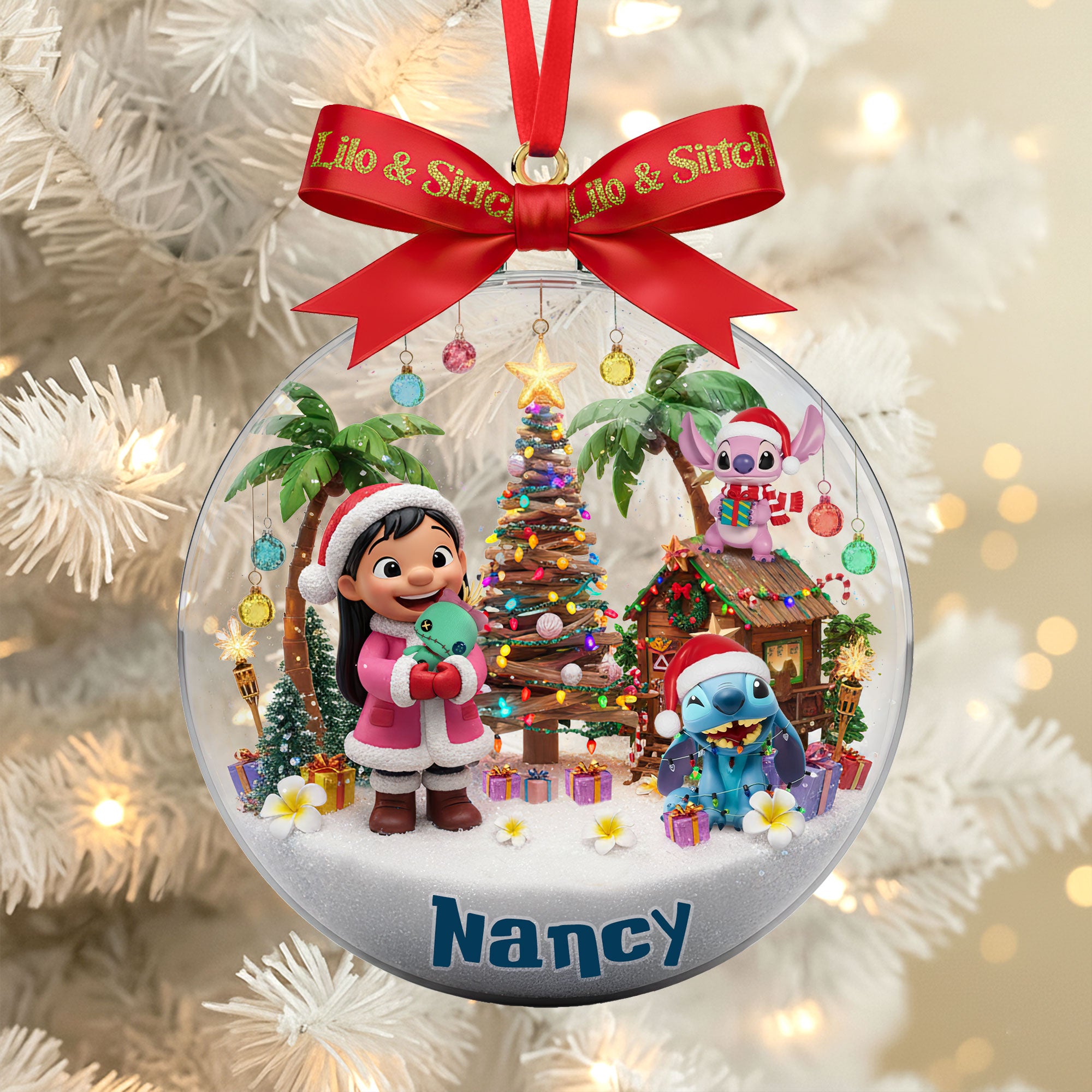 Cute Blue Monster Ornament - Personalized Gifts For Loved Ones - Festive Holiday Keepsake Gift