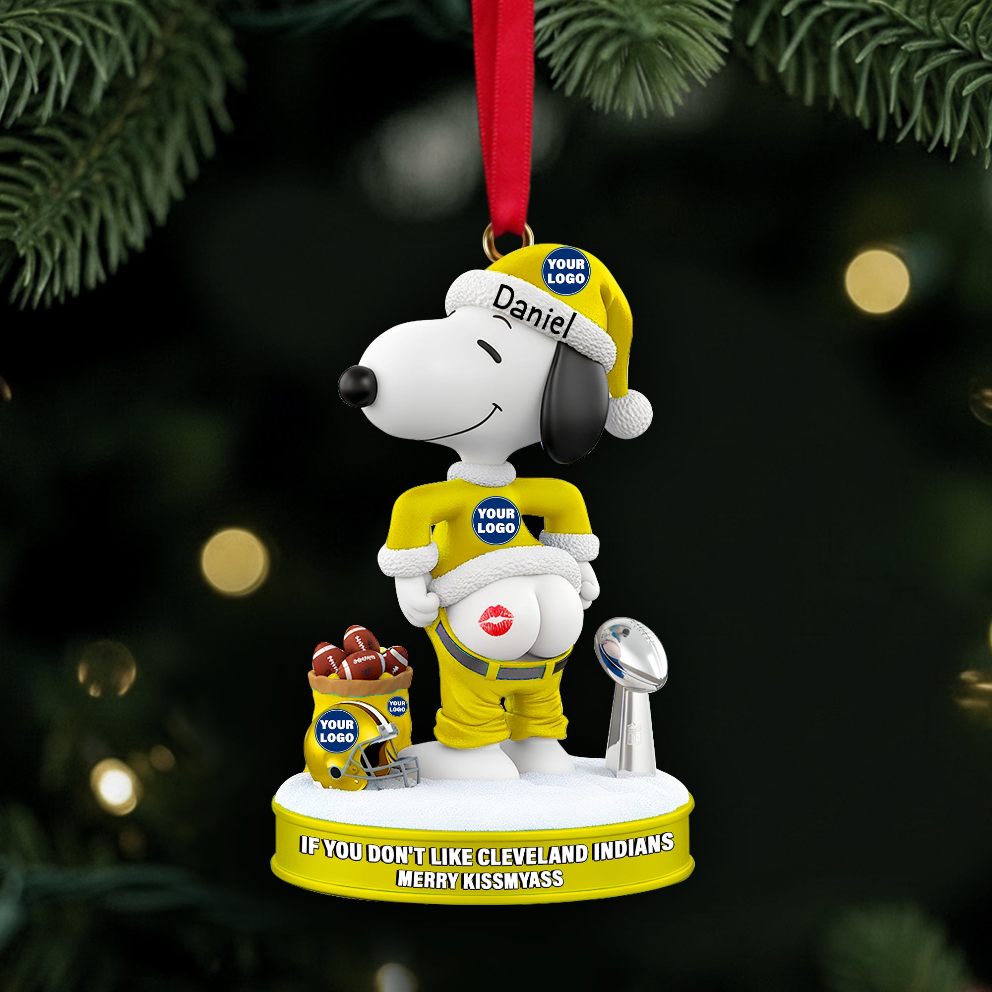 Cute Buddy Christmas Ornament - Personalized Gift For Sport Lovers - Funny Christmas Ornament Gift