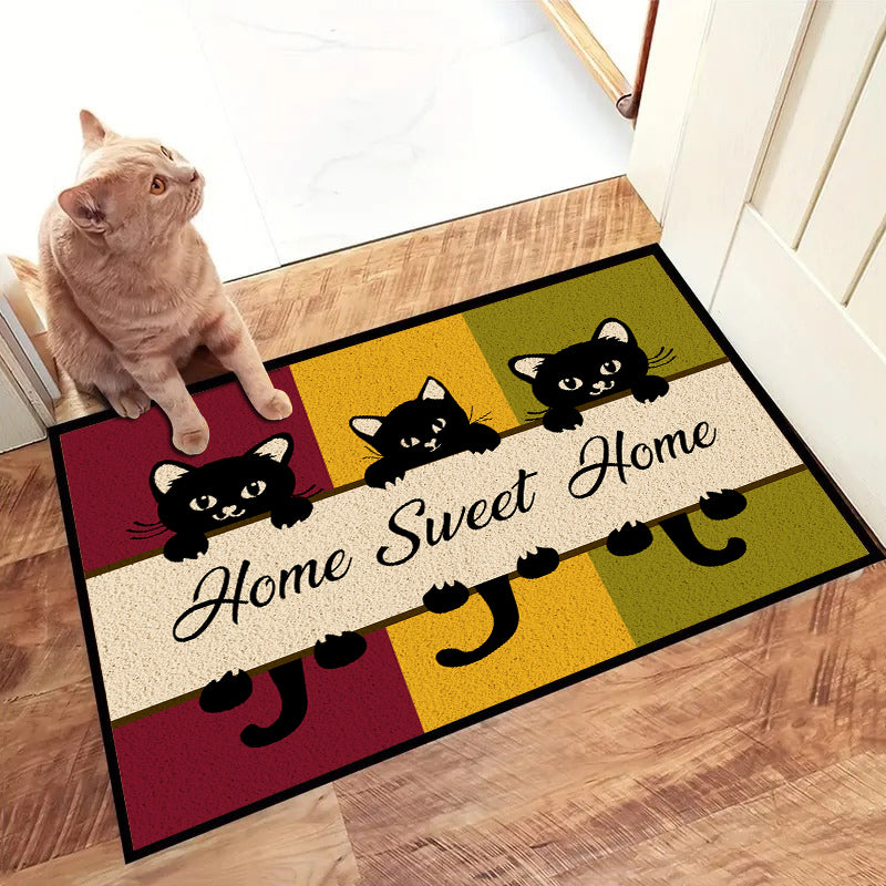 Cute Cat Doormat Home Sweet Home Housewarming Gift Cat Doormat Decor Gift For Cat Lovers Cat Owners