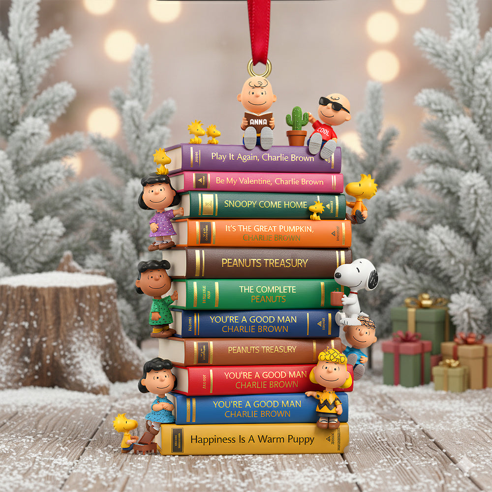 Cute Characters Book Stack Acrylic Ornament Personalized Gifts For Christmas - Family Christmas Ornament Gift Cute Characters Book Stack Acrylic Ornament Personalized Gifts For Christmas - Family Christmas Ornament Gift