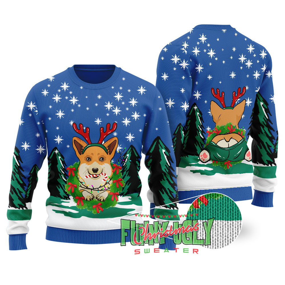 Cute Corgi Christmas Sweater Royal Perfect Merch Gift for the Christmas Season