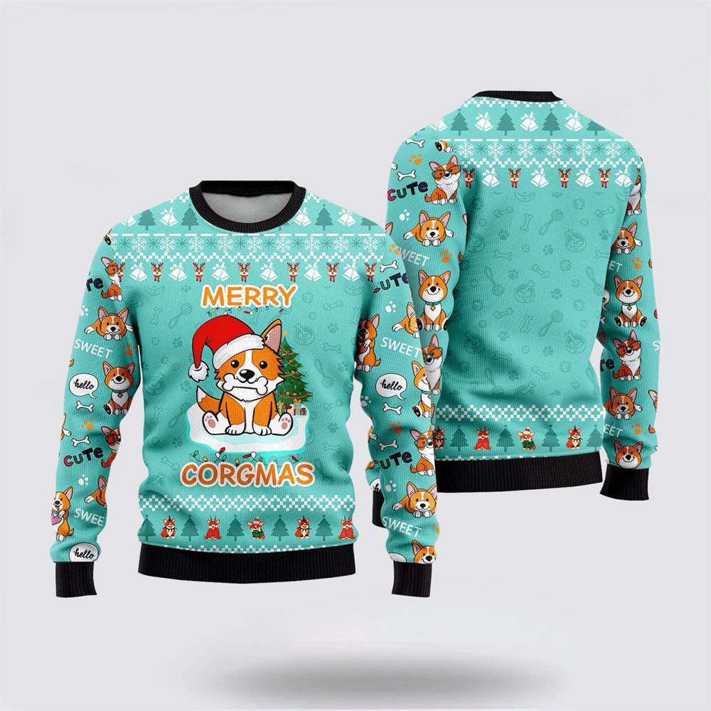 Cute Dog Merry Corgmas Ugly Christmas Sweater Christmas Gift For Dog Love
