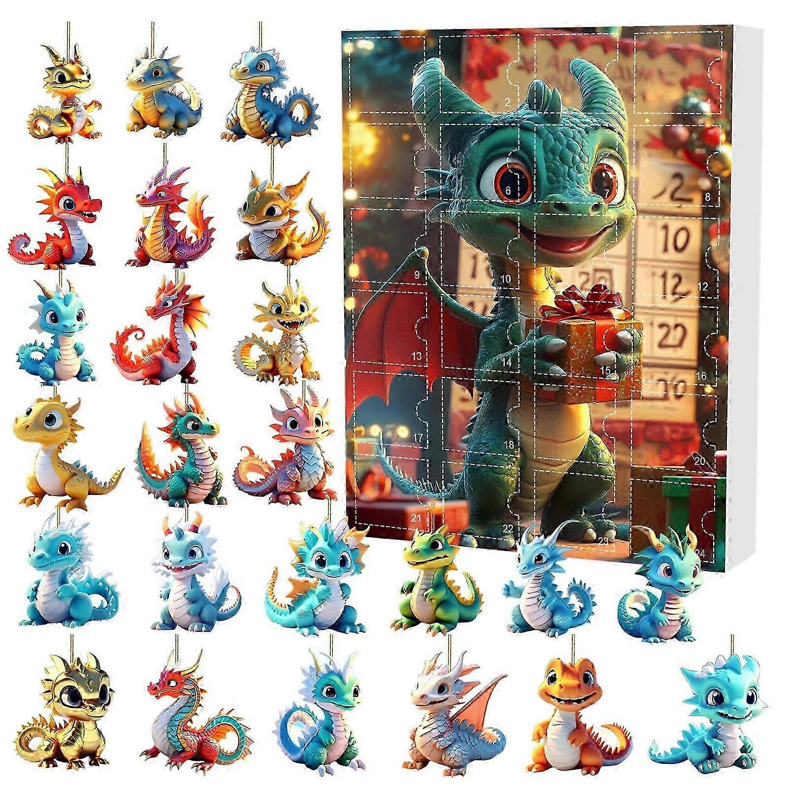Cute Dragon Advent Calendar 2025 Kids Christmas Countdown Gift For Dragon Lover