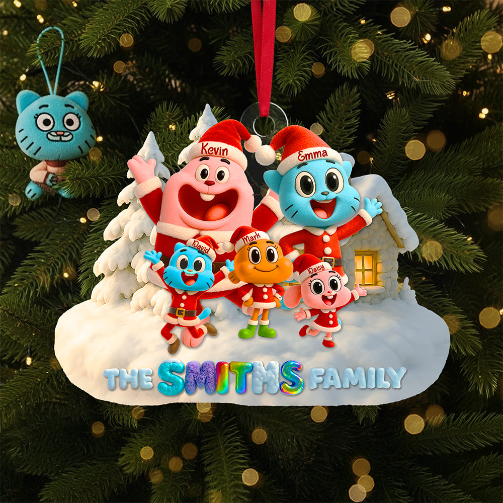 Cute Family Christmas Ornament Personalized Gifts For Family - Fun Holiday Ornament Gift