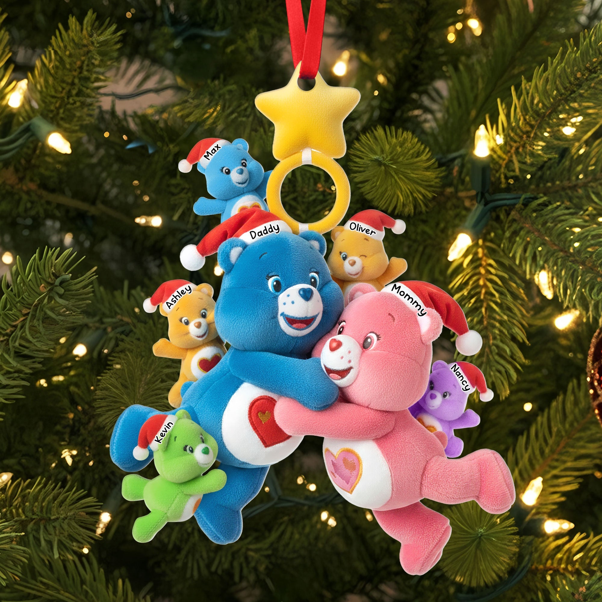 Cute Family Tree Ornament, Personalized Gifts For Family - Festive Holiday Keepsake Gift Cute Family Tree Ornament, Personalized Gifts For Family - Festive Holiday Keepsake Gift