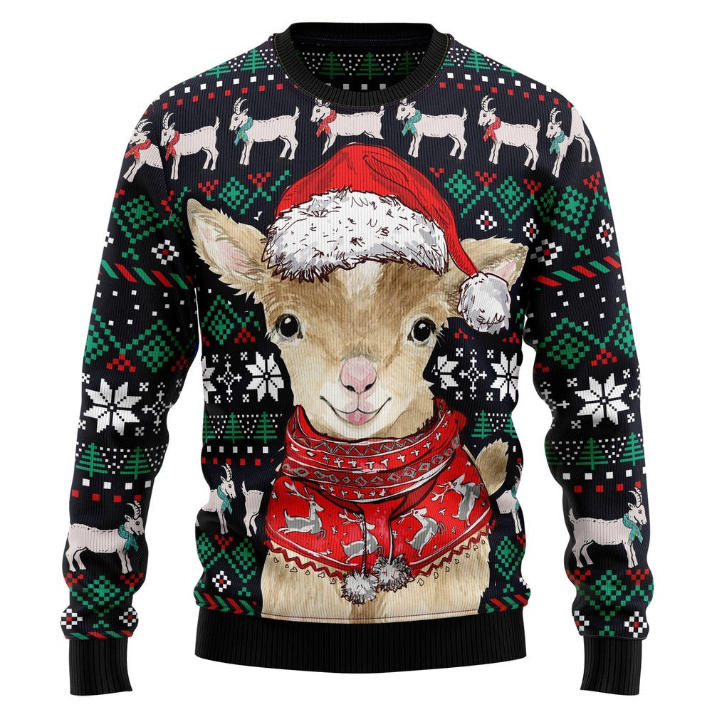 Cute Goat Ugly Christmas Sweater Gift For Christmas