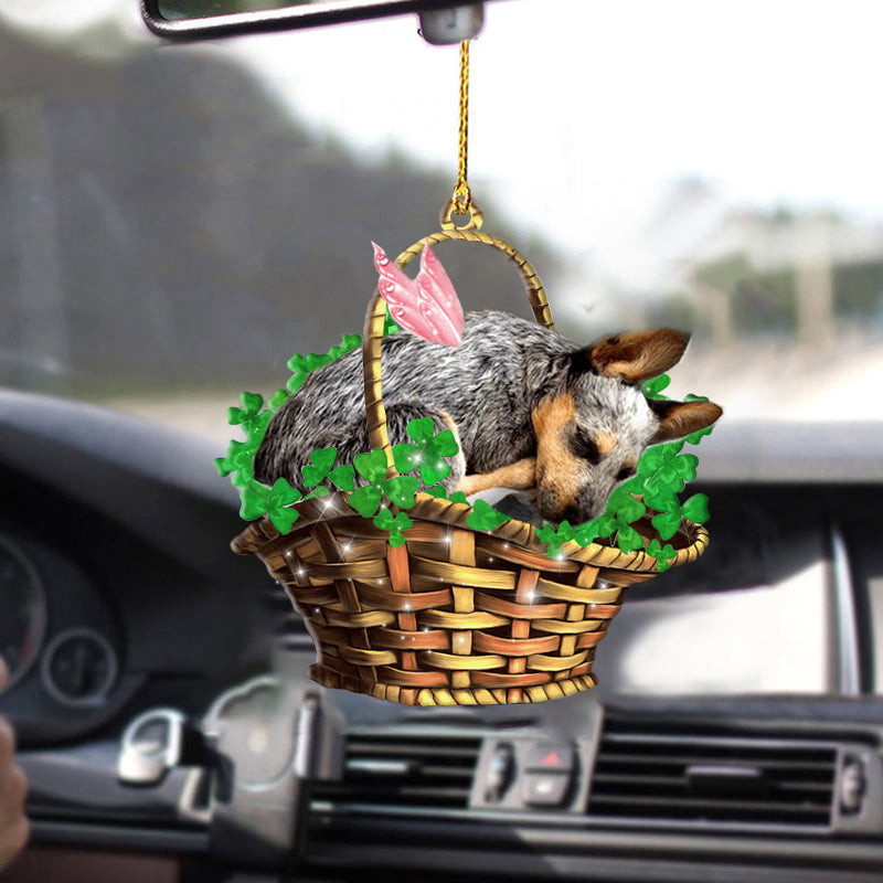 Cute Heeler Sleeping Lucky Fairy Two Sided Ornament Ornament For Car House