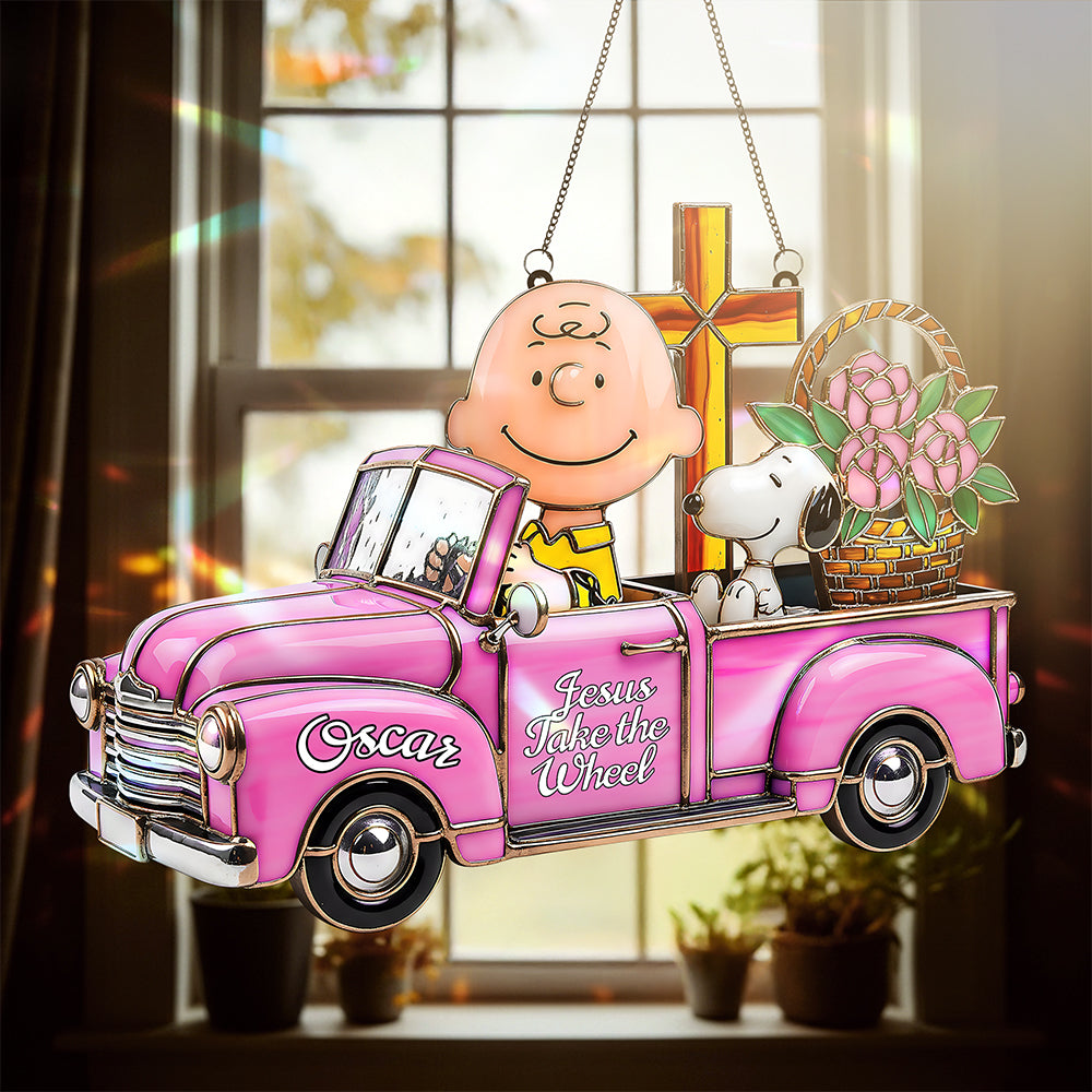 Cute Jesus Suncatcher - Personalized Gifts For Jesus Lovers - Fun Holiday Ornament Gift Cute Jesus Suncatcher - Personalized Gifts For Jesus Lovers - Fun Holiday Ornament Gift