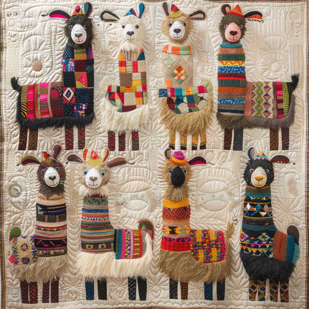 Cute Llamas Quilt Blanket Best Blankets Christmas Presents For Mom