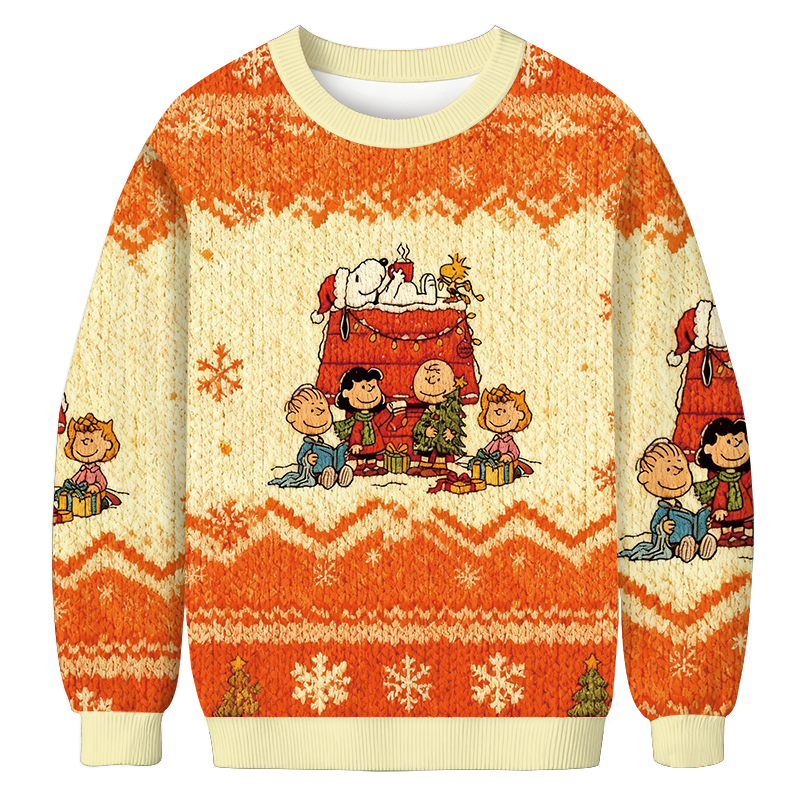 Cute Peanuts Dog Christmas Ugly Sweatshirt Funny Xmas Party Outfit Gift Ideas