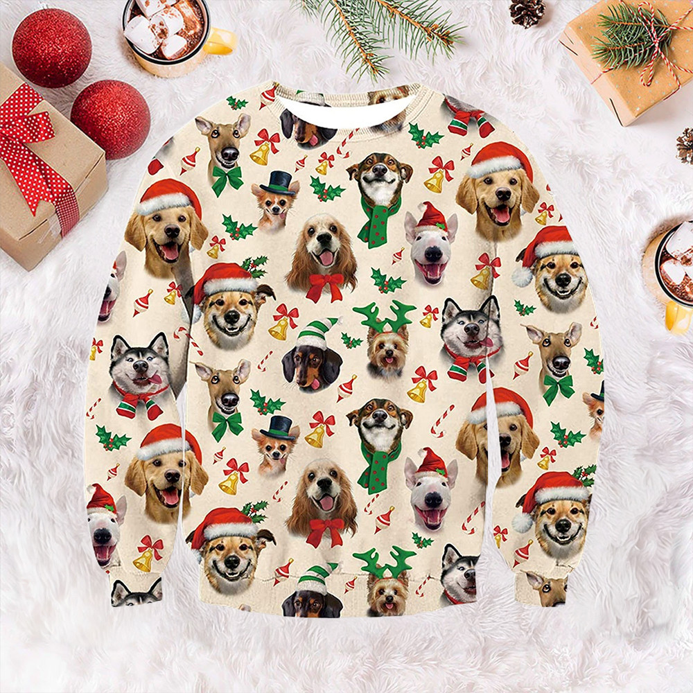 Cute Puppy Ugly Christmas Sweater Cute Christmas Sweater Gifts For Dog Lovers