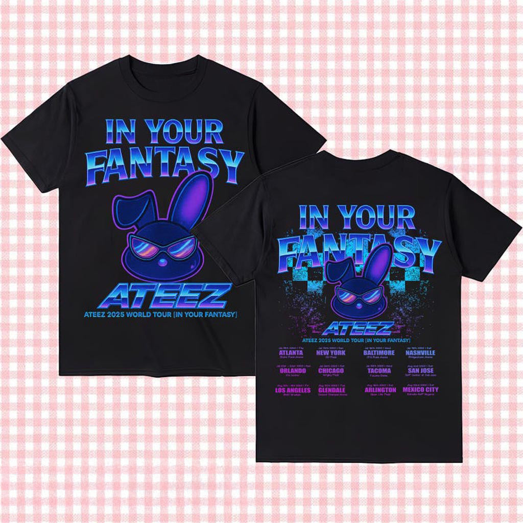 Cyber Mito Ateez 2025 World Tour in Your Fantasy Shirt, Ateez World Tour 2025 in North America Cyber Mito Ateez 2025 World Tour in Your Fantasy Shirt, Ateez World Tour 2025 in North America