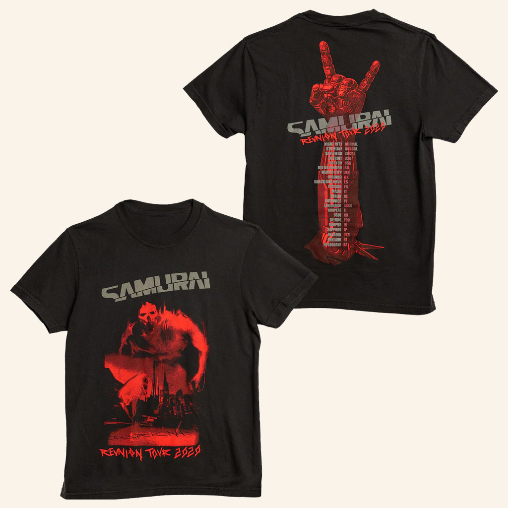 Cyberpunk 2077 Merch Cyberpunk 2077 Samurai Reunion Tour T-Shirt Gifts For Brother Cyberpunk 2077 Merch Cyberpunk 2077 Samurai Reunion Tour T-Shirt Gifts For Brother