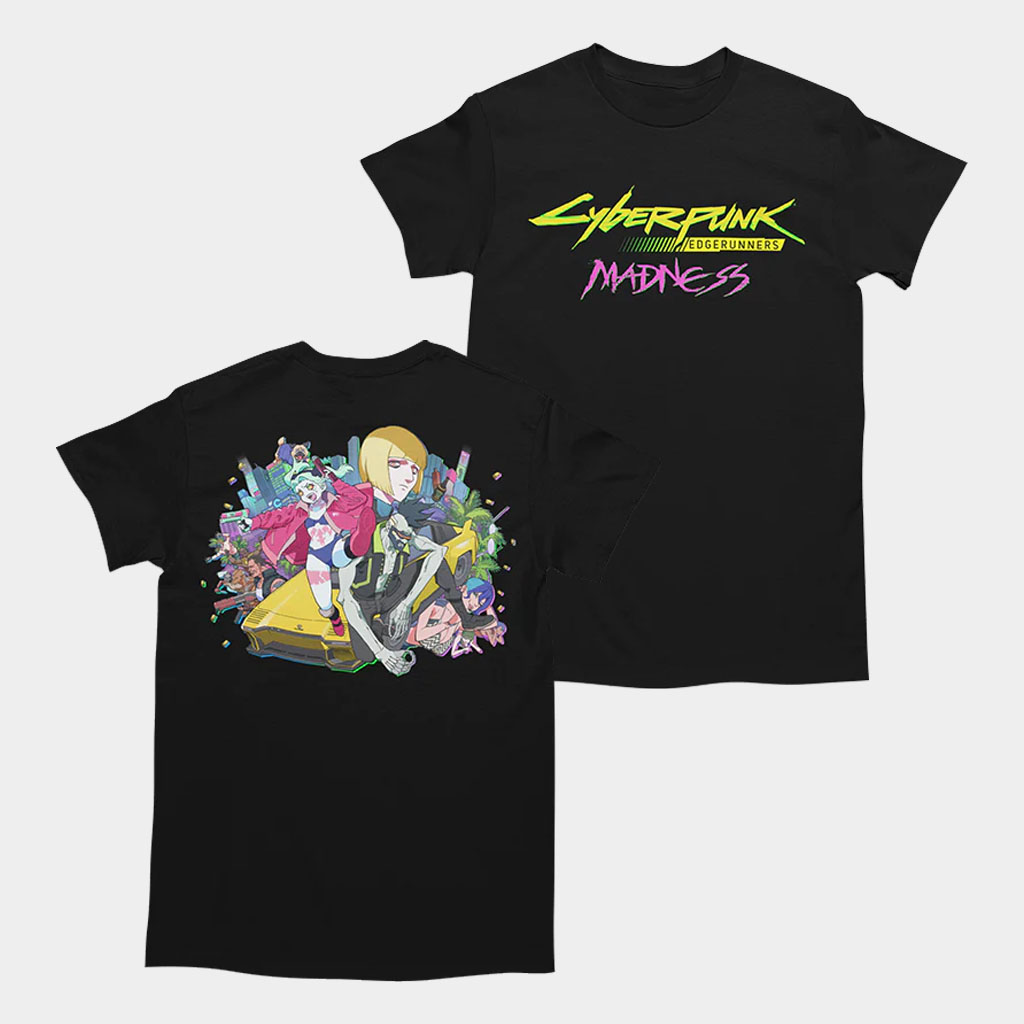 Cyberpunk Merch Cyberpunk Edgerunners Madness T-Shirt Gift Ideas For Video Game Lovers